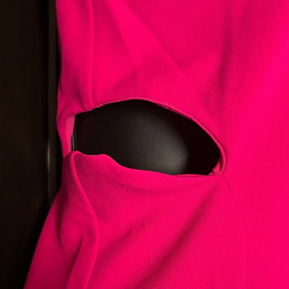 RACHEL Rachel Roy Vibrant Pink Midi Dress - Picture 3 of 11